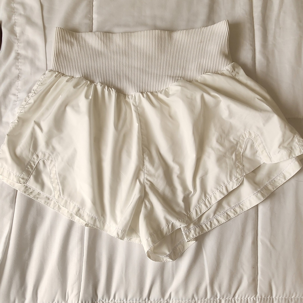 FP Movement by Free People Cream Athletic Shorts